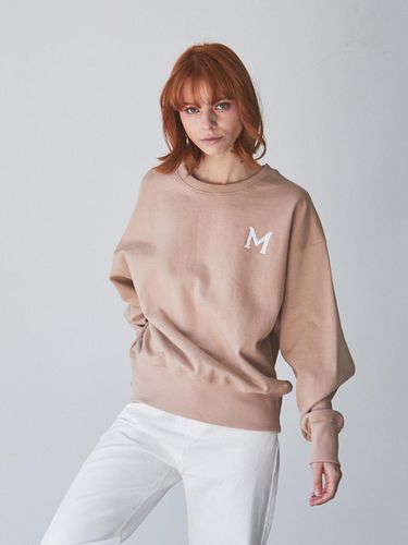 M LOGO SWEATSHIRT_SAND BROWN - MAISON246 - Modalova