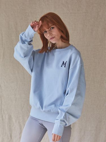 M LOGO SWEATSHIRT_SKY BLUE - MAISON246 - Modalova