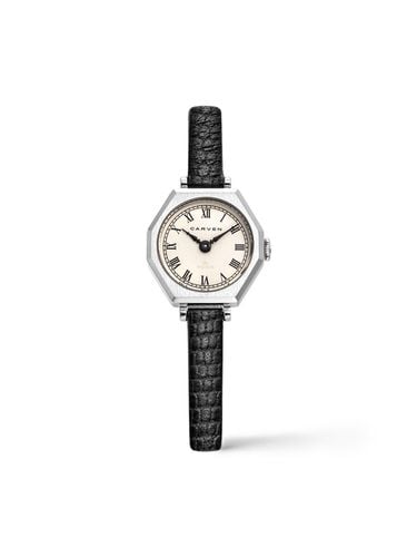 CARVEN] Women's leather watch CV626 - WH/BK - MAISON246 - Modalova