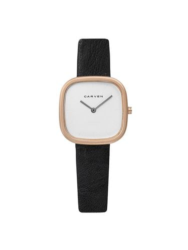 CARVEN] Women's leather watch CV608S - RWH/BK (Q) - MAISON246 - Modalova