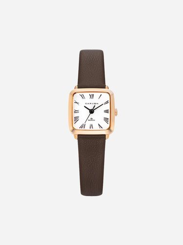 CARVEN] Women's leather watch CV638 - RWH/CH - MAISON246 - Modalova