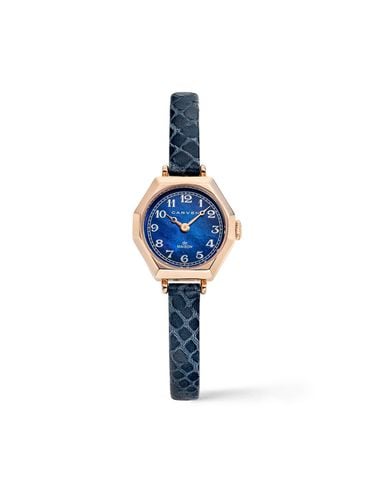 CARVEN] Women's leather watch CV630 - RBU/BU - MAISON246 - Modalova