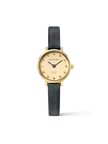 CARVEN] Women's leather watch CV623 - YE/GN - MAISON246 - Modalova