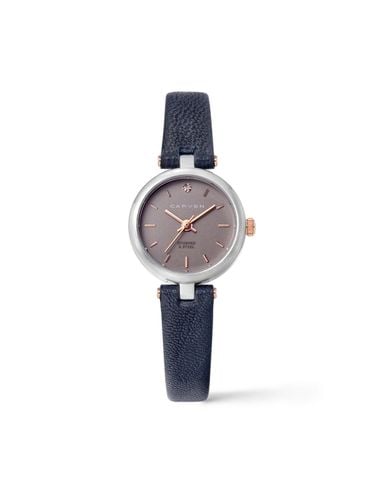 CARVEN] Women's leather watch CV621 - GR/NV - MAISON246 - Modalova