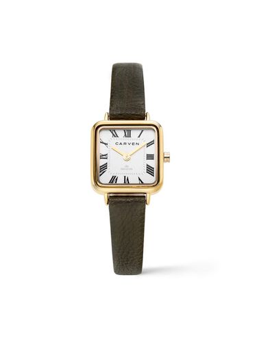 CARVEN] Women's leather watch CV618 - GWH/KH - MAISON246 - Modalova