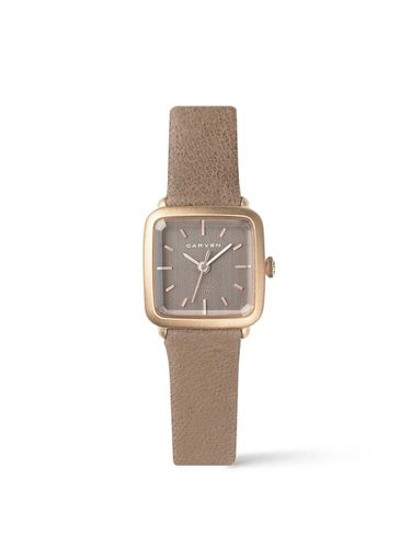 CARVEN] Women's leather watch CV612 - RBR/P. BE - MAISON246 - Modalova