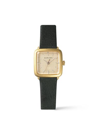 CARVEN] Women's leather watch CV612 - YE/GN - MAISON246 - Modalova