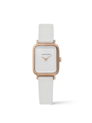 CARVEN] Women's leather watch CV609 - RWH/IV - MAISON246 - Modalova