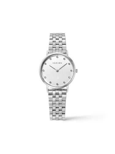 CARVEN] Women's Metal Watch CV619 - WH/SV - MAISON246 - Modalova