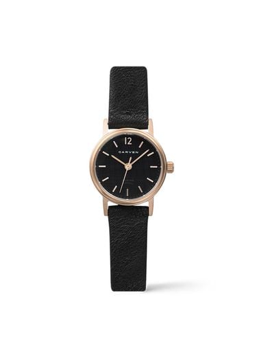 CARVEN] Women's leather watch CV611 - RBK/BK - MAISON246 - Modalova