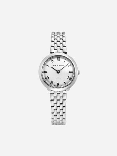 CARVEN] Women's Metal Watch CV641 - WH/SV - MAISON246 - Modalova