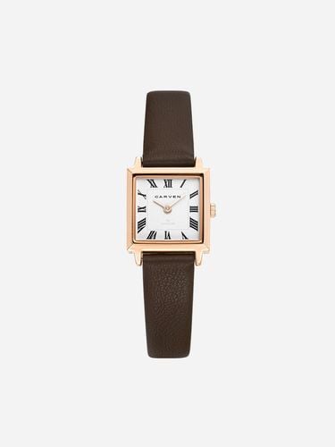 CARVEN] Women's leather watch CV647 - RWH/CH - MAISON246 - Modalova