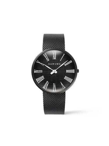 CARVEN] Men's Mesh Watch CV605 - BBK/20BK - MAISON246 - Modalova