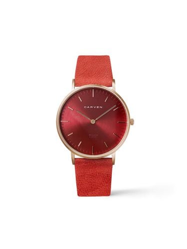 CARVEN] Women's leather watch CV613 - RBD/R. RE - MAISON246 - Modalova