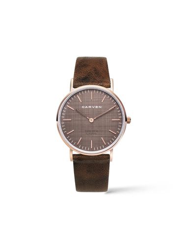 CARVEN] Women's leather watch CV602S - RBR/M. BR - MAISON246 - Modalova