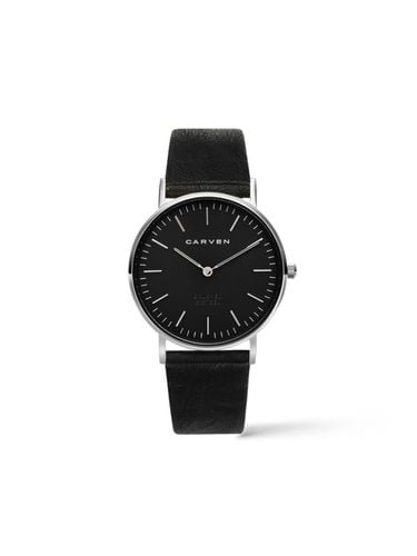 CARVEN] Women's leather watch CV602S - BK/R. BK - MAISON246 - Modalova