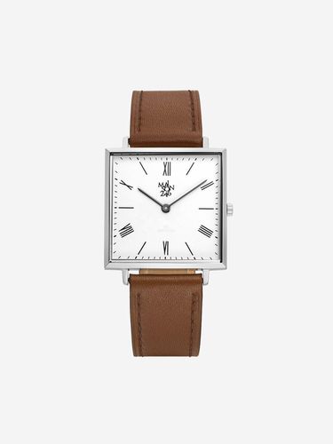 Men's Leather Watch MS246 - 26 WH/BR - MAISON246 - Modalova