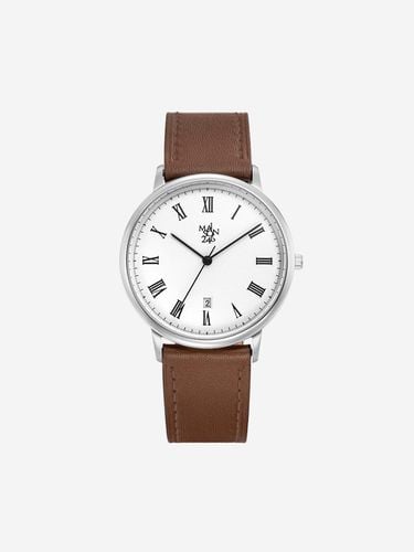 Men's Leather Watch MS246 - 25 WH/BR - MAISON246 - Modalova