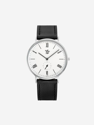 Men's Leather Watch MS246 - 24 WH/BK - MAISON246 - Modalova