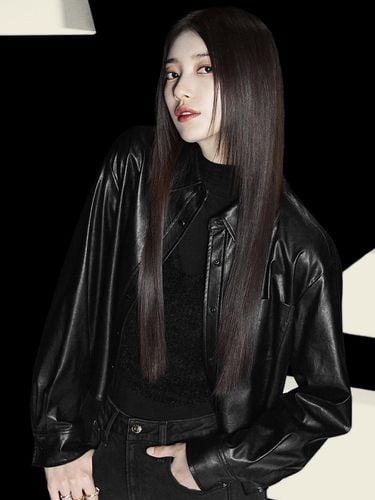 SUZY] Eco Leather shirt jacket YO3W1270 - Guess - Modalova