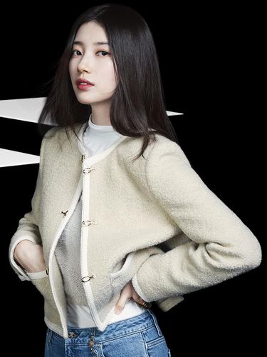 SUZY] Metal Toggle Tweed Jacket YO3W1860 - Guess - Modalova