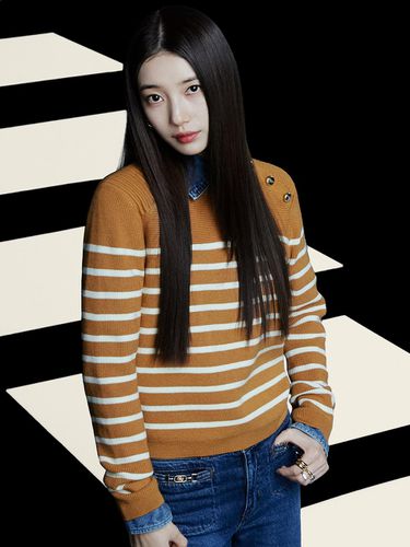 SUZY] Gold Burton Stripe Sweater YO4S1656 - Guess - Modalova