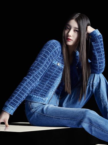 SUZY] Denim Mix Sweater Zip-Up YO4S3666 - Guess - Modalova