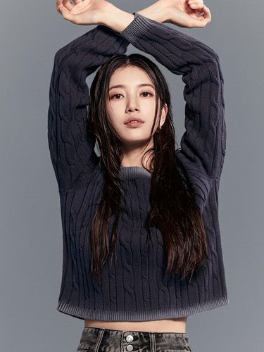 SUZY] Unisex cable sweater MO4S1693 - Guess - Modalova