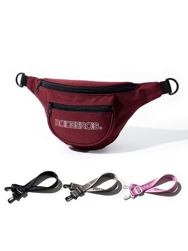 Signature Strap Cross Waist Bag (Burgandy) - ROIDESROIS - Modalova