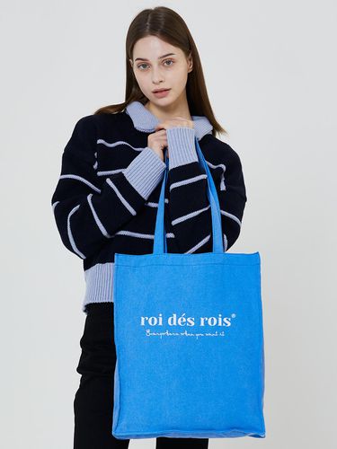 Square Bio Cotton Shoulder Eco Bag (Blue) - ROIDESROIS - Modalova