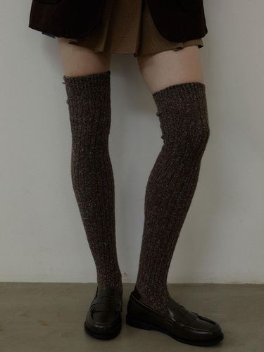 Ribbed Wool Over Knee Socks_3COL (L244MSC010) - LOVE ME MONSTER - Modalova