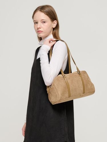 Suede Square On the Shoulder Bag (Beige) - ROIDESROIS - Modalova