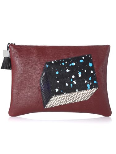 CUBE CLUTCH BAG BURGUNDY - THEHEE - Modalova