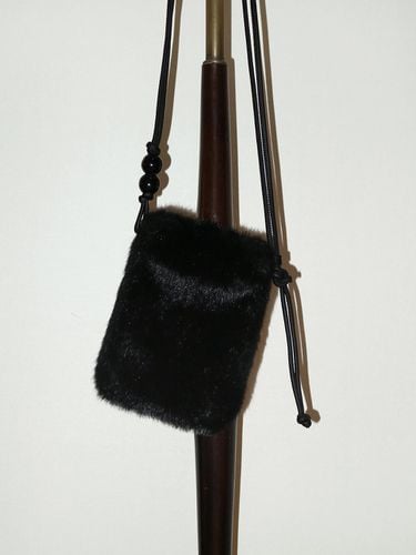 Fur Mini Cross Bag [Black] - PICEA - Modalova