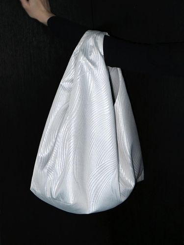 Draped Shoulder Bag _ Wave Pattern [] - PICEA - Modalova