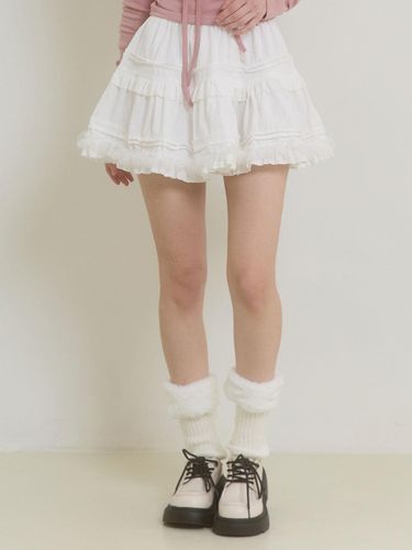 FAIRY VELVET SKIRT_WHITE - PINK PINEAPPLE - Modalova