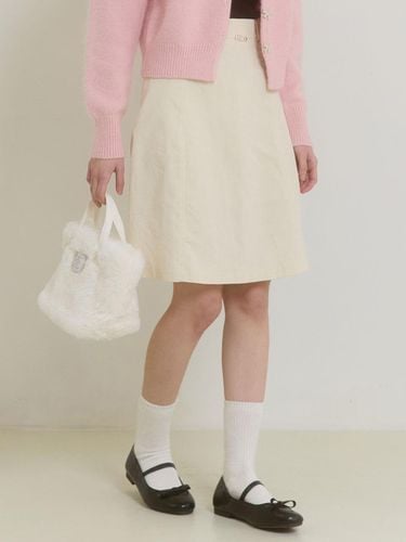 A LINE CORDUROY SKIRT_CREAM - PINK PINEAPPLE - Modalova