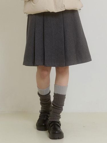 SNOW FALL MIDI SKIRT_CHARCOAL - PINK PINEAPPLE - Modalova