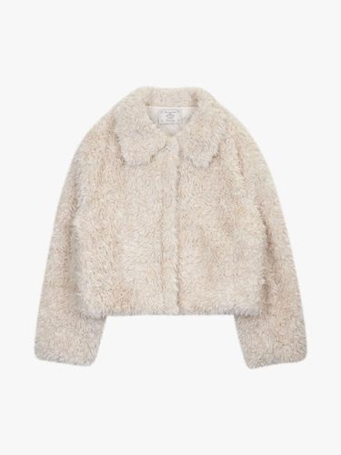 WINTER GLOW FUR JACKET_IVORY - PINK PINEAPPLE - Modalova