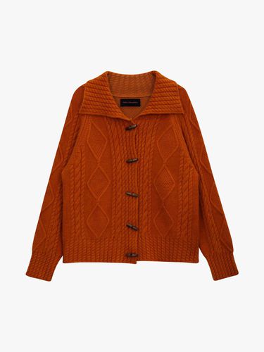 SNOW TWIST TOGGLE CARDIGAN_ORANGE - PINK PINEAPPLE - Modalova