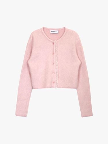 LACE FRILL CARDIGAN_PINK - PINK PINEAPPLE - Modalova