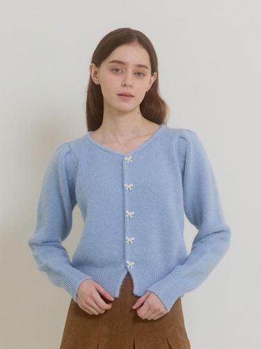 FAIRY RIBBON CARDIGAN_SKY BLUE - PINK PINEAPPLE - Modalova