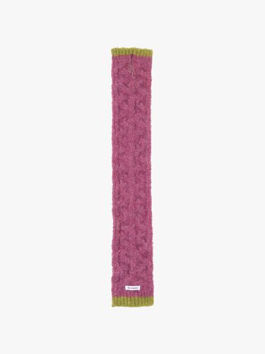 COLORED FLUFFY MUFFLER_PINK - PINK PINEAPPLE - Modalova