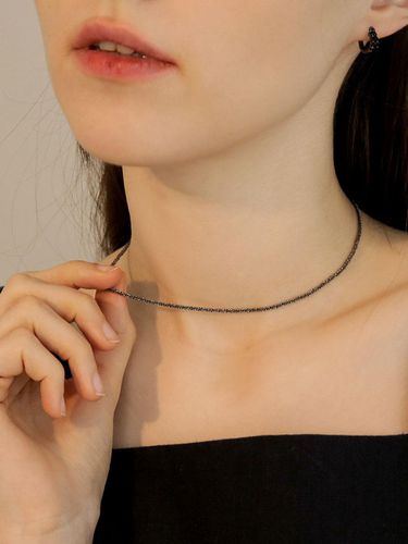 Lua Crunch Black Chain Necklace - JUDY AND PAUL - Modalova