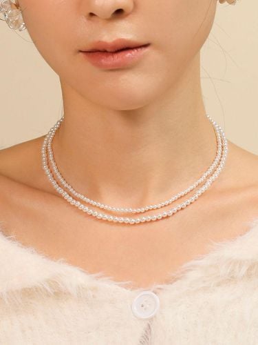 Judy Small Double Line Long Chain Pearl Necklace - JUDY AND PAUL - Modalova