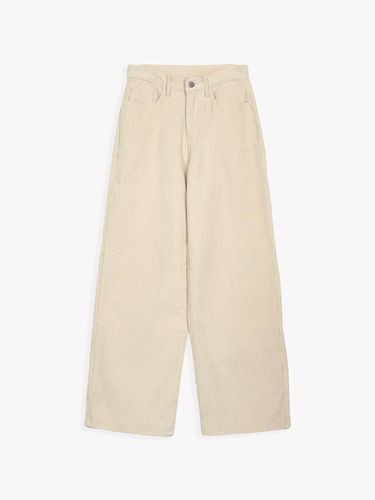 CORUDORY LONG WIDE PANTS_BEIGE - healiote - Modalova