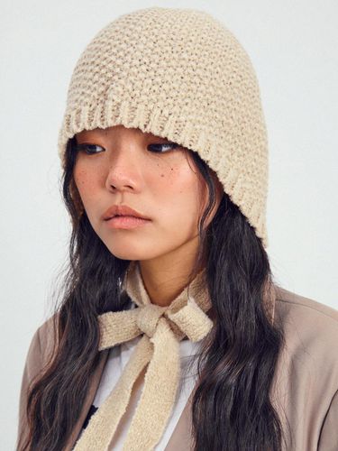 WAFFLE BEIGE BONNET HAT - SLEEPYSLIP - Modalova