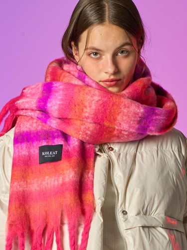 Winter Heat Double-Sided Insulation Stripe Scarf [ - KOLEAT - Modalova