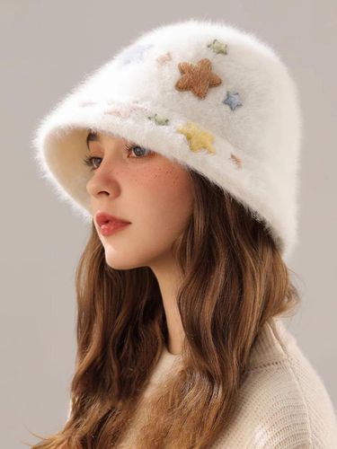 Pastel soft wool bucket hat white - LOOKING4U - Modalova