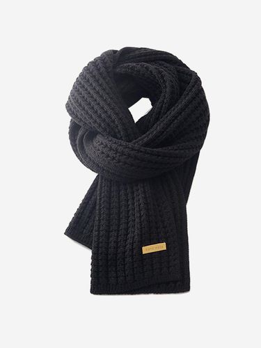 Handmade knit muffler black - LOOKING4U - Modalova